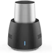 UOOD Smart Beverage Cooler Cup Fast Cooler Electric Cooling Mug Cup Portable Mini Desktop Beverage Cooler Refrigerator with Food-Grade Aluminum Mug for Beer Cola Water Milk Wine Drink