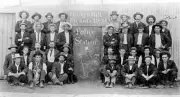 Picketers at the Police Station Broken Hill Nsw 1909 OLD PHOTO