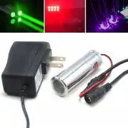 Violet/Green/Red 405nm 532nm 650nm Thick Beam Dot Laser Module 5V Adapter