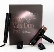 H2D Max Duo Pro Set Pro Dynamic Dryer & Straightener Black