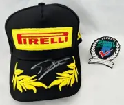 Jacques Villeneuve Signed Hat Williams Pirelli Formula 1 F1 Beckett BAS COA