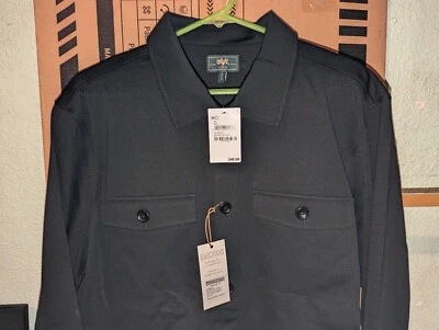 Soft Cloth Melrose Shirt Jacket in All Day Sretch Jersey Black Beauty NWT 3 Size