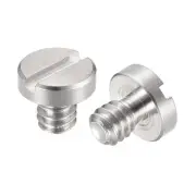 1/4" Male Mounting Screw Adapters Slotted 0.3" Length for Camera Tripod, 2Pcs