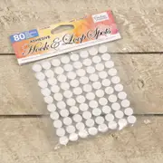 Adhesive Hook & Loop Spots - White (80pcs) CO728286