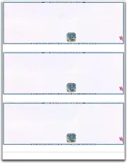 3 Checks Per Page Hologram High Security Laser Check Stock | 150 Sheets/450 Ct