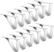 12Pcs Stainl Steel Tablecloth Clips Table Cover Triangle Clamps Garden Picnic Table Cloth Clips