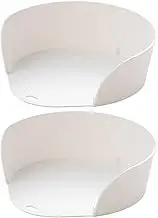 Prep Bowls | 2X Under Chopping Board Bowls | Hangable, Stackable, Reusable Storage Container, Kitchen Gadgets, Meal Containers for Outdoor Picnic