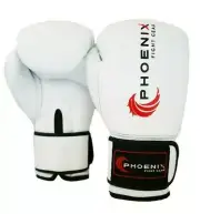 Phoenix Fight Gear - Flight Boxing Gloves - White - Kickboxing, Boxing, MMA