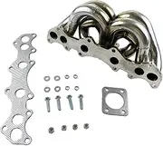 Lanliuhui Store Turbo Flange Exhaust Manifold Compatible With Mark II Compatible With Chaser Compatible With Soarer JZX100 JZZ30 1JZ-GTE Vvt-i