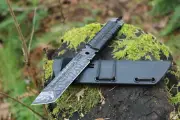 integrity implements AF1 Kaiju Tanto in CPM3V custom etched handmade knife