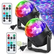 Sound Activated Party Light & Remote Control Dj Lighting Ball Strobe Lamp 1/2Pcs