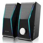 Computer Speakers, Dynamic RGB PC Speakers, Bluetooth 5.0 HiFi Computer Speak...