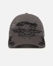 [ED HARDY] Ed Hardy Tribal Dad Strapback Hat Vintage Wash - Size ONE ONE Vintage Wash