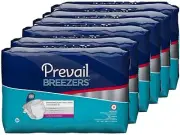 Prevail Breezers Ultimate Absorbency Incontinence Briefs, Medium,20 and 80 Count
