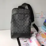 蔻馳 READY TAS COACH 89937 GRAHAM 男士簽名單肩包 COACHARCOAL 黑色 100 原