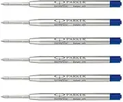 Parker QuinkFlow Ballpen Medium Point Blue Ink Refill Pack of 6-Refills(1782470) (Limited Edition)