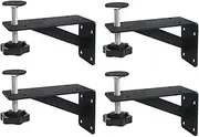 Folpus 4 Pieces Undermount Sink Support Adjustable Basin Triangle Bracket Bathroom Mounting Hardware Cabinet Undermount Sink Holder