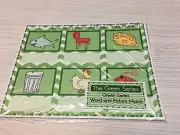 The Green Series - Pictures And Word Label Work mats - Montessori