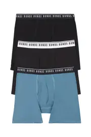 [Bonds] Bonds Men's Cotton Stretch Trunk 3 Pack Size: Large L Multicolor