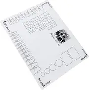 WEKADRIN Nails Silicone Mat Versatile Nail Polish Practice Pad with Guide Ruler for Easy Cleanup Storage for Creative Nail Art Designs Table Protector Pattern E