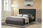 Istyle Wimbledon Queen Bed Frame Fabric Charcoal