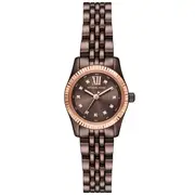 Michael Kors Lexington Three-Hand Chocolate Stainless Steel Watch MK4844