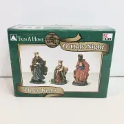 VINTAGE Trim A Home O' Holy Night Three Kings Nativity Village NEW in Box Kmart