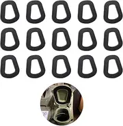 15PCS Gas Can Spouts Gaskets,Strong Tensile Rubber Gasket Ring for Gas Can Spout Replacement Gaskets,Gas Cap Gaskets Compatible with NATO Military 20L Jerry Cans(Shaped)