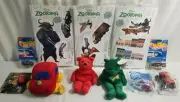 NIP Vintage BOYS TOYS Junk Drawer Lot ZOOTOPIA, HOT WHEELS, PLUSH BEARS jd#17
