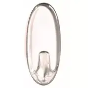 3M 17092CLR-ES Clear Plastic Command Hooks Small 1 lbs. Capacity (Pack of 6)