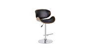 Hudson Swivel Bar Stool Black