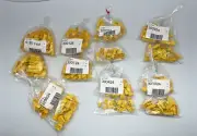Bricks Lot of 279 Yellow Lego bricks bulk 2x4 2x2 1x4 1x2 1x6 2x6 Roof Tile 2x3