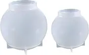 BATHVEVE 2pcs Silicone Crystal Ball Molds for DIY Resin Casting Sphere Molds for Epoxy Crafts Easy to Demold Durable Silicone for Home Decor and Keepsakes