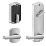schlage smart control interconnected keyless deadbolt lever set elan greenwich