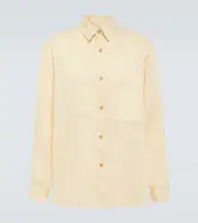 [King & Tuckfield] King & Tuckfield Striped linen and silk shirt UK 16,5 yellow