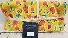 Set of 3 Same Microfiber Tea Towels(16"x23")FRUITS, FRUITY TANGO ON YELLOW, SM
