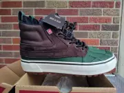Men's sz 8 Vans Sk8-Hi MTE-2 Del Pato Waterproof Duck Boots Brown / Green - NIB