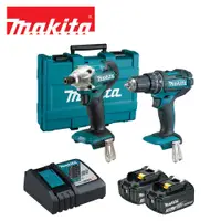 在飛比找PChome24h購物優惠-MAKITA 牧田 18V震動電鑽/衝擊起子機雙機組 DLX