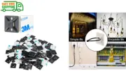Self Adhesive Cable Tie Mounts 3M Strongly Adhesive Backed Zip Tie Base Holders