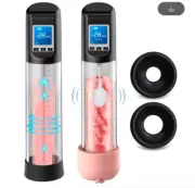cock ring Penis Enlargement pump Extender stretch big long lubricant 28