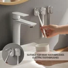 Wall Mounted Toothbrush Holder Bathroom Waterproof Ventilation Covers Cap M3K2