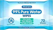 XtraCare 99% Pure Water wipes - Fragrance Free Sensitive Skin Baby Wipes - BULK PACK 12 x 72 wipes - Total 864 wipes