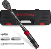 3/8-Inch Drive Click Torque Wrench 5 PCS Set, 5-45 Ft-Lb/6.8-61 Nmtorque Wrench，