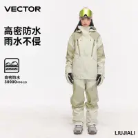 在飛比找露天拍賣優惠-【小線條】VECTOR滑雪衣滑雪服套裝成人女加厚滑雪褲情侶防