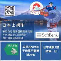 在飛比找Yahoo!奇摩拍賣優惠-【吳哥舖】日本 softbank 電信、多種天數選擇， 4日