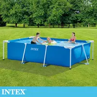 在飛比找PChome24h購物優惠-INTEX 簡易裝長方型框架游泳池(28272)