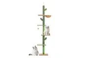 ZOOMIES 5-Tier Floor to Ceiling Cat Tree - Cactus