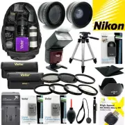 NIKON Z7 DSLR LENS COMPLETE 72MM HD8K ACCESSORY KIT FLASH/LENSES/BACKPACK/TRIPOD