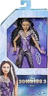 Disney Zombies 3 Willa Fashion Doll - 12-Inch Doll with Curly Black Hair, Werewolf Outfit, Shoes, and Accessories. Toy for Kids 6 and Up, Multicolored (F6092)