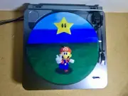 Custom Vinyl Record Player 12” Slipmat DJ Pad “Super Mario 64 Got A Star”